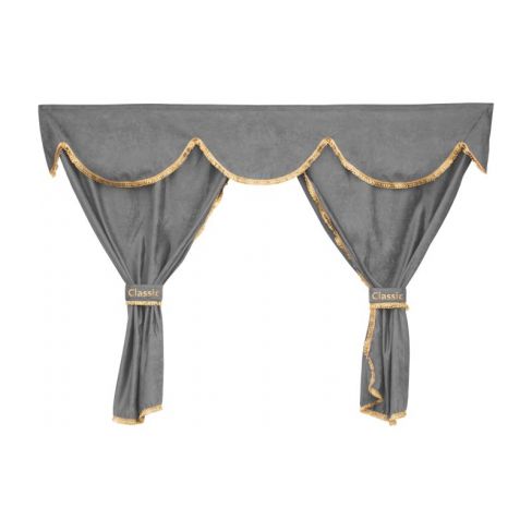 Perdele pentru camion MAN TGA & TGX F-Core XC13 GRAY - Cabina XXL