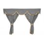 Perdele pentru camion MAN TGA & TGX F-Core XC13 GRAY - Cabina XXL