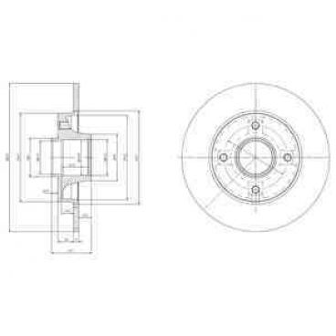 Brake disk with bearing