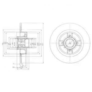 Brake disk with bearing