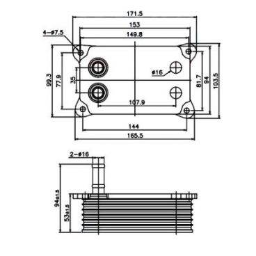 Radiator ulei