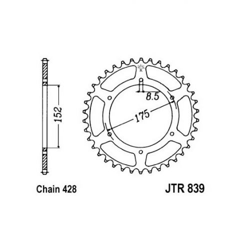 Pinion spate