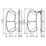 Set placute frana