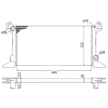 Radiator racire cu apa