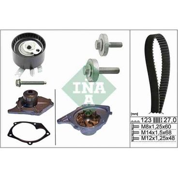 Kit distributie cu pompa de apa