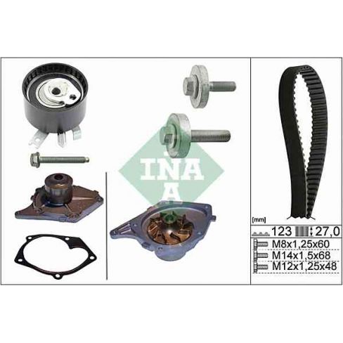Kit distributie cu pompa de apa