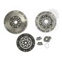 Clutch kit with dual mass flywheel and pneumatic bearing