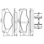 Set placute frana