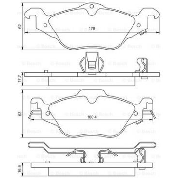 Set placute frana