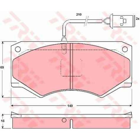 Set placute frana Set placute frana