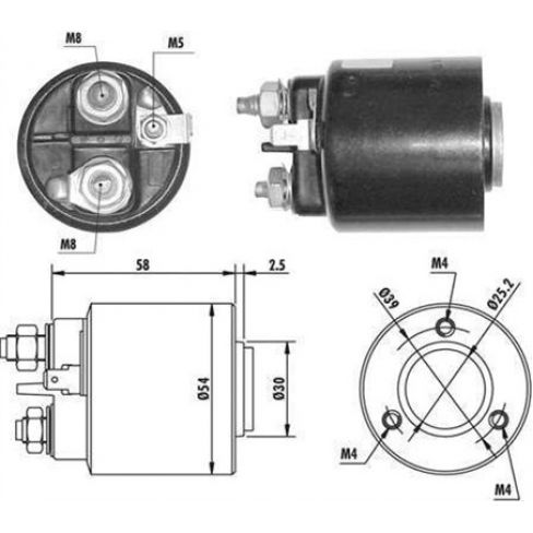 Contact solenoid demaror Contact solenoid demaror