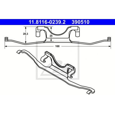 Kit de montaj placute frana