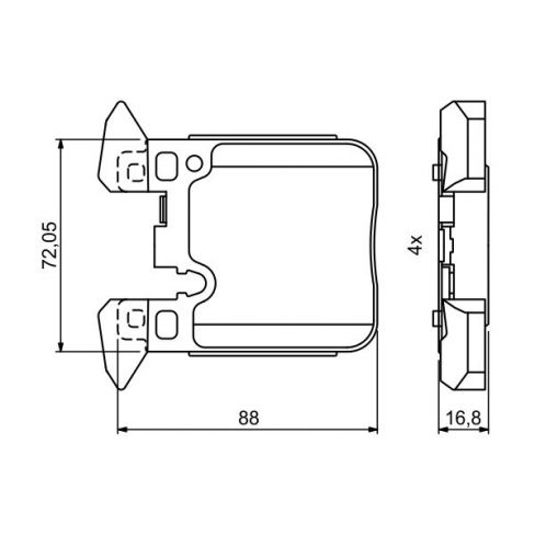 Set placute frana Set placute frana