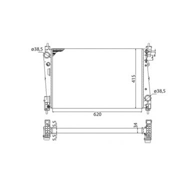 Radiator racire cu apa