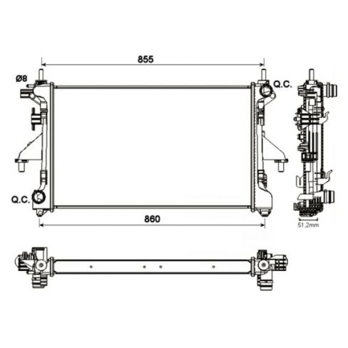 Radiator racire cu apa Radiator racire cu apa