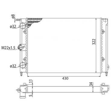 Radiator racire cu apa