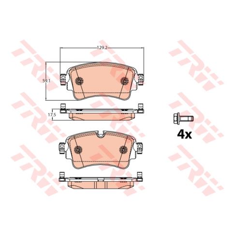 Set placute frana Set placute frana