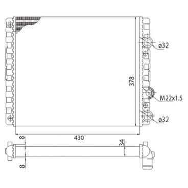 Radiator racire cu apa