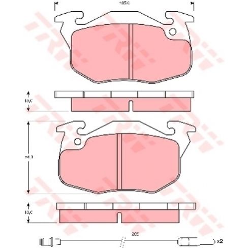 Set placute frana Set placute frana