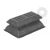 Leaf spring rubber cushion