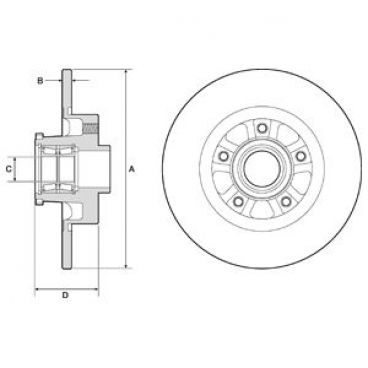 Brake disk with bearing