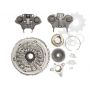 Dual-plate clutch kit with bearing