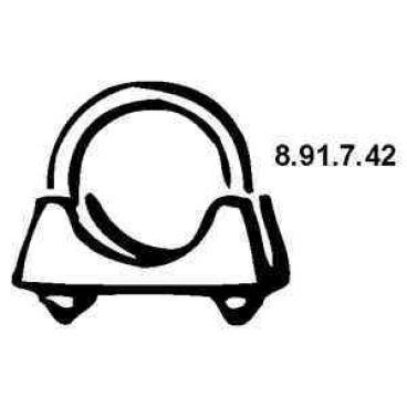 Clema sistem de evacuare gaze