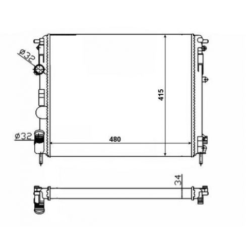 Radiator racire cu apa