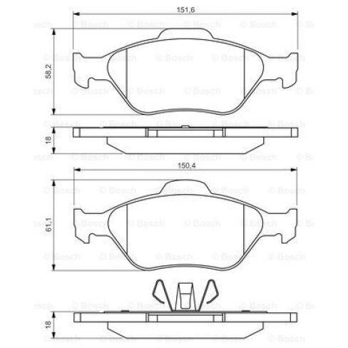 Set placute frana Set placute frana