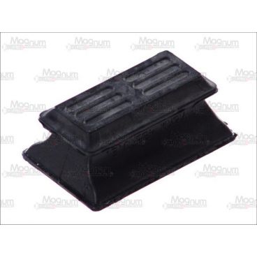 Leaf spring rubber cushion