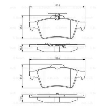 Set placute frana
