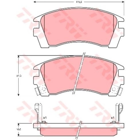 Set placute frana Set placute frana