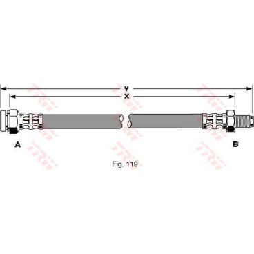 Furtun elastic frana