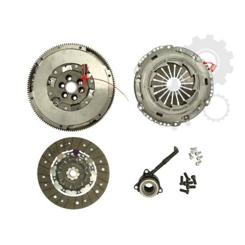 Clutch kit with dual mass flywheel and pneumatic bearing Clutch kit with dual mass flywheel and pneumatic bearing