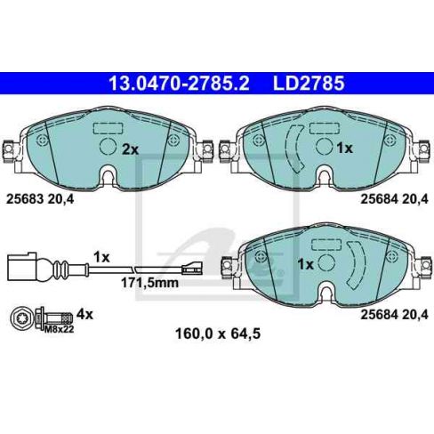 Set placute frana Set placute frana