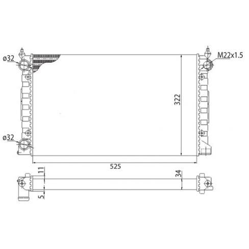 Radiator racire cu apa