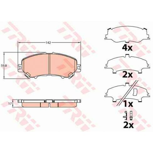 Set placute frana Set placute frana
