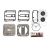 Compressor head intermediate plate