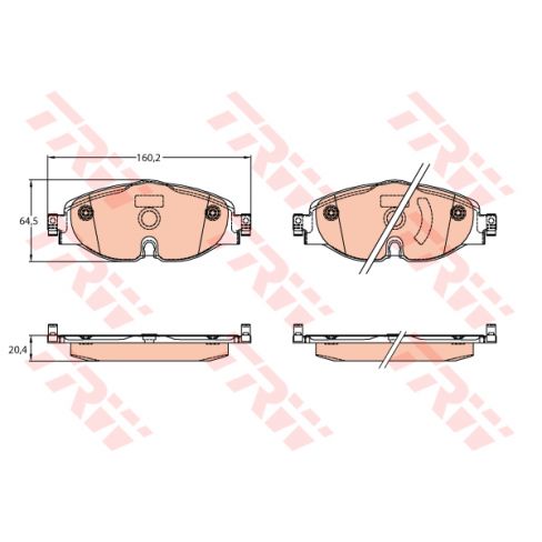 Set placute frana Set placute frana