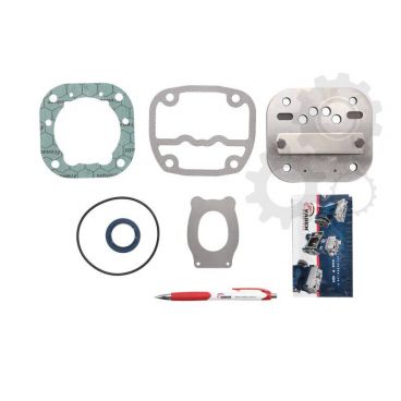 Compressor head intermediate plate