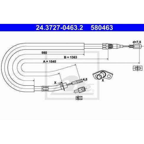 Cablu frana de mana Cablu frana de mana