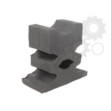 Leaf spring rubber cushion