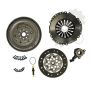 Clutch kit with dual mass flywheel and pneumatic bearing