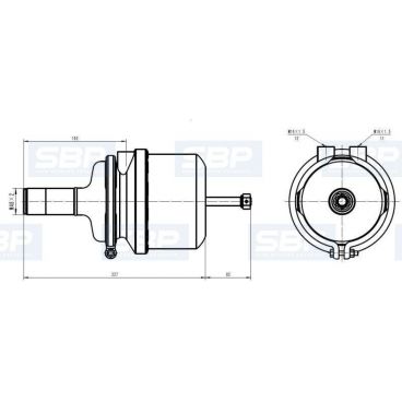Servo-motor frana