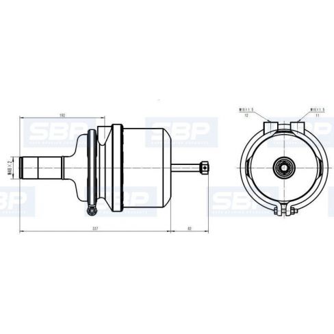 Servo-motor frana