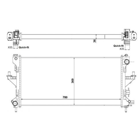 Radiator racire cu apa