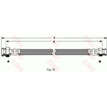 Furtun elastic frana