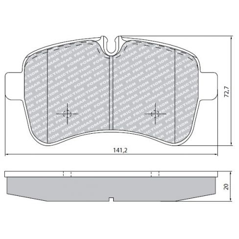 Set placute frana Set placute frana