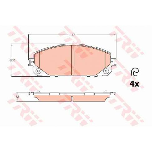 Set placute frana Set placute frana
