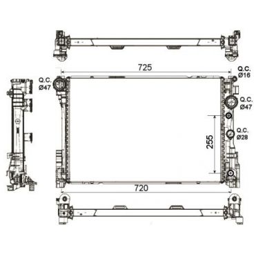 Radiator racire cu apa